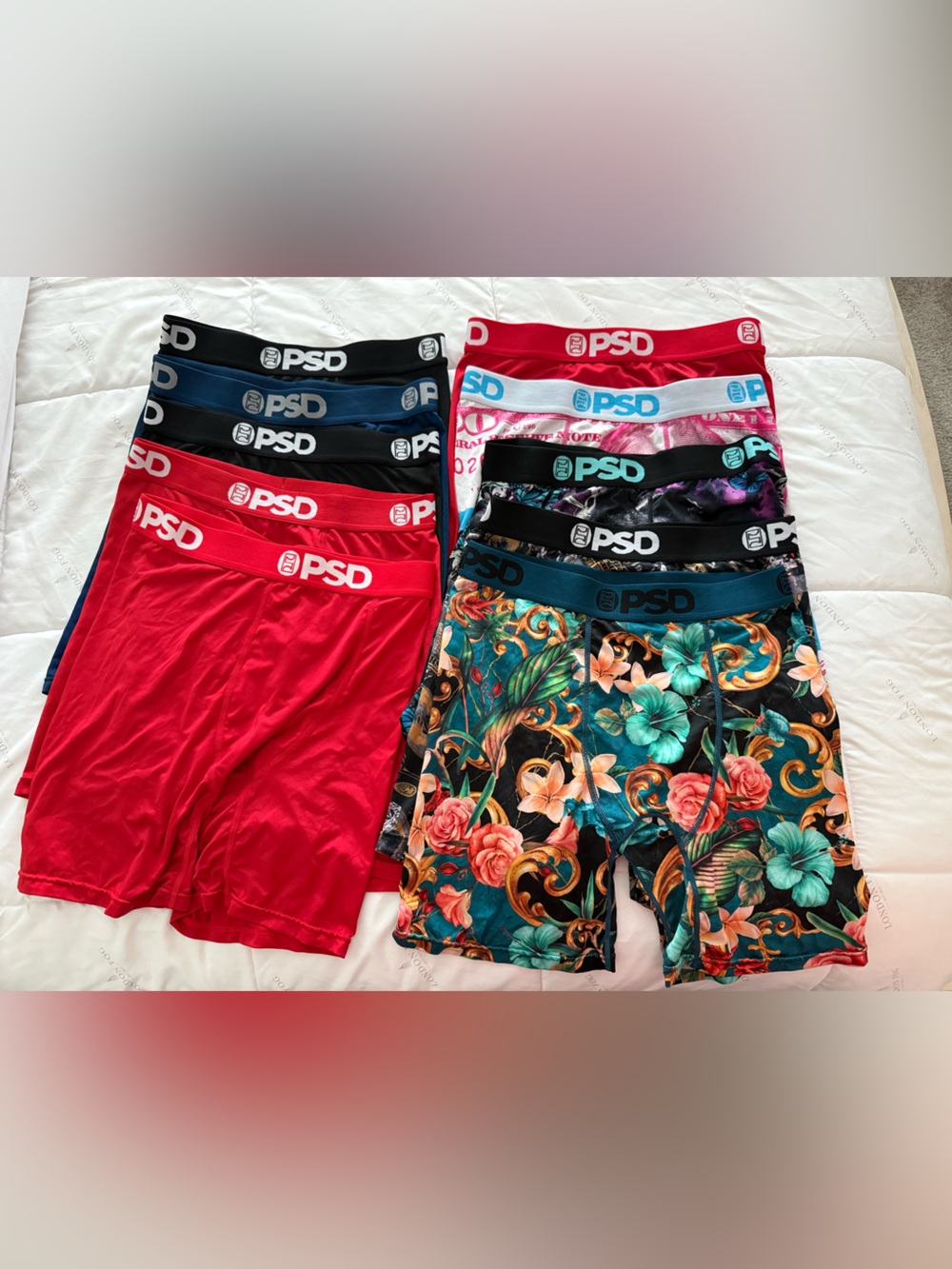 PSD Men’s Athletic Boxer Briefs - Bright Blue & Black